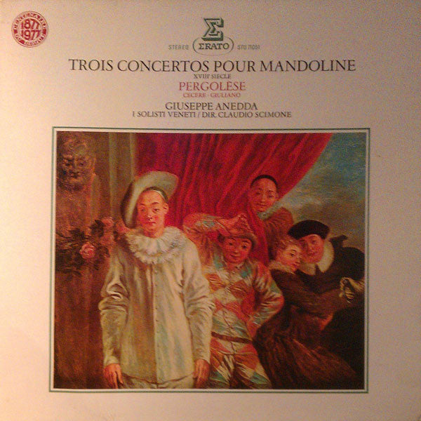Pergolesi / Cecere / Giuliano - Trois concertos pour mandoline (Giuseppe Anedda)